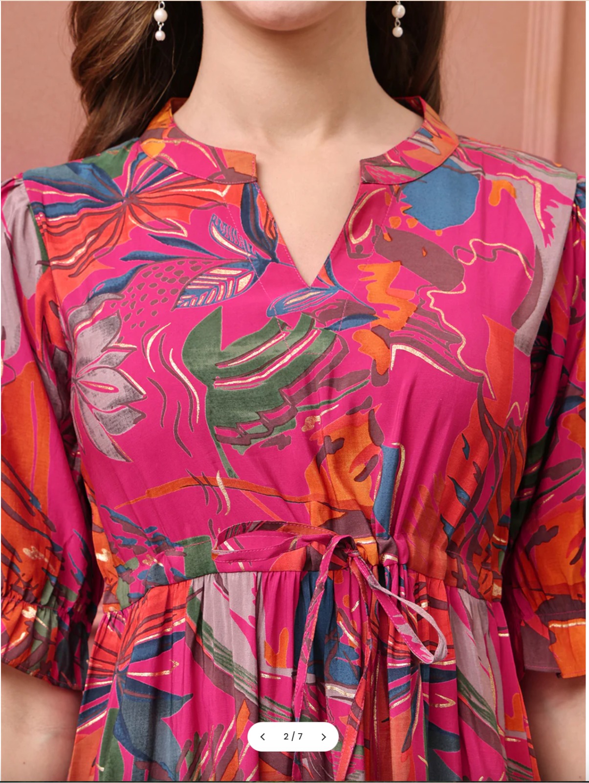 Indigo Dreams Print Shirt Dress